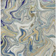 10' X 14' Beige Blue And Ivory Abstract Washable Indoor Outdoor Area Rug