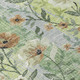 9' X 12' Artichoke Green Brown And Ivory Floral Washable Indoor Outdoor Area Rug