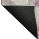 8' Blush Silver And Mauve Round Floral Washable Indoor Outdoor Area Rug