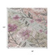 8' X 10' Blush Silver And Mauve Floral Washable Indoor Outdoor Area Rug