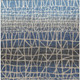 8' X 10' Blue Beige And Gray Geometric Washable Indoor Outdoor Area Rug