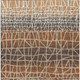 3' X 5' Copper Brown And Beige Geometric Washable Indoor Outdoor Area Rug
