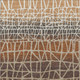 5' X 8' Copper Brown And Beige Geometric Washable Indoor Outdoor Area Rug