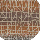 8' Copper Brown And Beige Round Geometric Washable Indoor Outdoor Area Rug