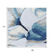 10' X 14' Sky Blue Ivory And Brown Botanical Leaves Washable Indoor Outdoor Area Rug