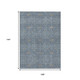 9' X 12' Navy Blue Ivory And Plum Oriental Washable Indoor Outdoor Area Rug