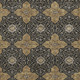 3' X 5' Black Copper And Gray Quatrefoil Washable Indoor Outdoor Area Rug