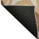 5' X 8' Copper Beige And Chocolate Botanical Leaves Washable Indoor Outdoor Area Rug