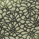 9' X 12' Artichoke Green Black And Ivory Botanical Leaves Washable Indoor Outdoor Area Rug