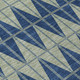 8' X 10' Navy Blue And Beige Geometric Washable Indoor Outdoor Area Rug