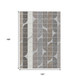 10' X 14' Silver Brown And Gray Geometric Washable Indoor Outdoor Area Rug