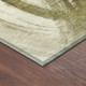 9' X 12' Khaki Beige And Brown Abstract Washable Indoor Outdoor Area Rug