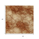 5' X 8' Rust And Orange Abstract Washable Indoor Outdoor Area Rug