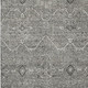 9' X 12' Pewter Gray And Silver Floral Washable Area Rug With UV Protection