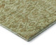 8' X 8' Sage And Salmon Floral Washable Round Rug With UV Protection