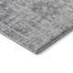 8' Plum And Silver Oriental Washable Area Rug With UV Protection