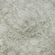 8' Artichoke Green And Ivory Damask Washable Area Rug With UV Protection