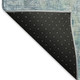 3' X 5' Blue And Gold Abstract Washable Area Rug With UV Protection
