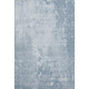 10' X 14' Sky Blue And Ivory Abstract Washable Area Rug With UV Protection