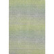 8' Artichoke Green And Gray Striped Washable Area Rug With UV Protection
