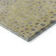 10' X 14' Gold Ivory And Gray Polka Dot Washable Area Rug With UV Protection