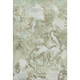 10' X 14' Artichoke Green Ivory And Sage Abstract Washable Area Rug With UV Protection