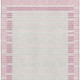 5' X 8' Pink Ivory And Mauve Striped Washable Area Rug With UV Protection