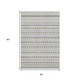 3' X 5' Silver Gray And Gold Striped Washable Area Rug With UV Protection