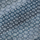 9' X 12' Denim Blue Gray And Sky Blue Striped Washable Area Rug With UV Protection