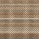 10' X 14' Rust Beige And Taupe Striped Washable Area Rug With UV Protection