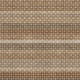 9' X 12' Taupe Rust And Brown Striped Washable Area Rug With UV Protection