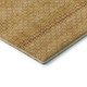 8' X 8' Wheat Gold And Beige Striped Washable Round Rug With UV Protection
