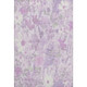 3' X 5' Lavender And Ivory Floral Washable Area Rug With UV Protection