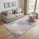 5' X 8' Pink Ivory And Beige Abstract Washable Area Rug With UV Protection