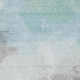 3' X 5' Pale Aqua Gray And Silver Abstract Washable Area Rug With UV Protection