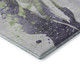 10' X 14' Purple Green And Ivory Abstract Washable Area Rug With UV Protection