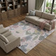 10' X 14' Blush Mauve And Gray Floral Washable Area Rug With UV Protection