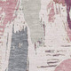 9' X 12' Blush Purple And Ivory Abstract Washable Area Rug With UV Protection