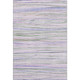 10' X 14' Lavender Ivory And Green Striped Washable Area Rug With UV Protection