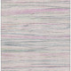 3' X 5' Pink Mint Green And Ivory Striped Washable Area Rug With UV Protection
