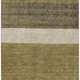 10' X 14' Coffee Ivory And Gray Striped Washable Area Rug With UV Protection