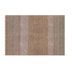 3' X 5' Salmon Rust And Gray Striped Washable Area Rug With UV Protection