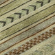 8' X 10' Beige Taupe And Brown Striped Washable Area Rug With UV Protection
