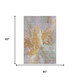 5' X 8' Rust Wheat And Lavender Abstract Washable Area Rug With UV Protection