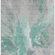 3' X 5' Teal Gray And Lavender Abstract Washable Area Rug With UV Protection