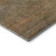 9' X 12' Taupe Brown And Copper Striped Washable Area Rug With UV Protection