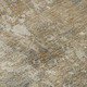 8' Gray Rust And Beige Abstract Washable Round Rug With UV Protection