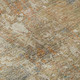 8' Teal Copper And Gray Abstract Washable Round Rug With UV Protection