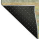 9' X 12' Gold Blush And Teal Striped Washable Area Rug With UV Protection