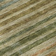 3' X 5' Artichoke Green Copper And Gray Striped Washable Area Rug With UV Protection